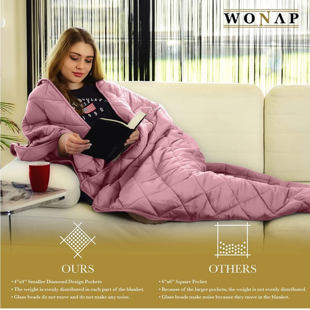 7lb weight pink blanket